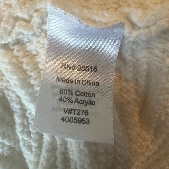 Cold Water Creek Ivory Sweater - Picture 2 of 3